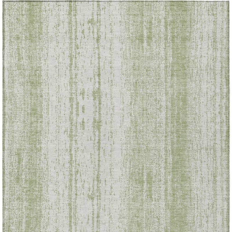 HomeRoots Striped Transitional Rectangle Outdoor Rug