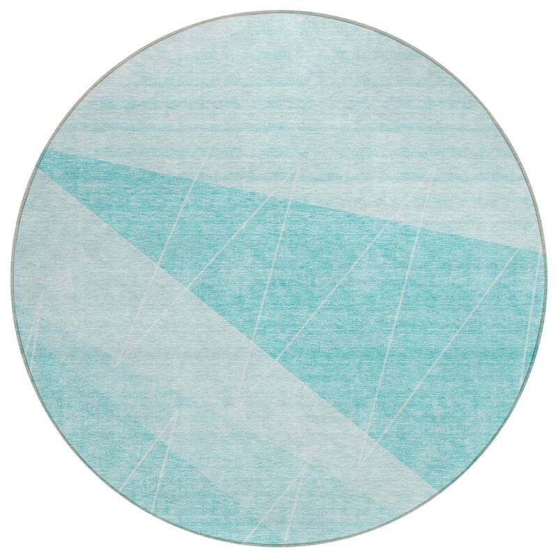 HomeRoots Geometric Transitional Rectangle Outdoor Rug