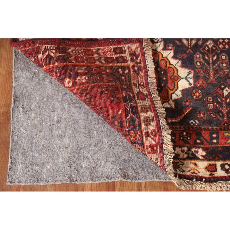 Vegetable Dye Shiraz Persian Vintage Area Rug Handmade Wool Carpet - 5'11"x 9'1"