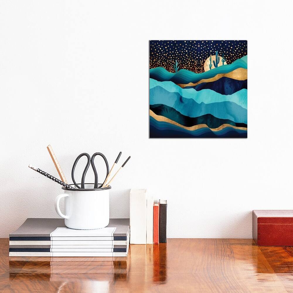 iCanvas "Indigo Desert Night" by SpaceFrog Designs Canvas Print