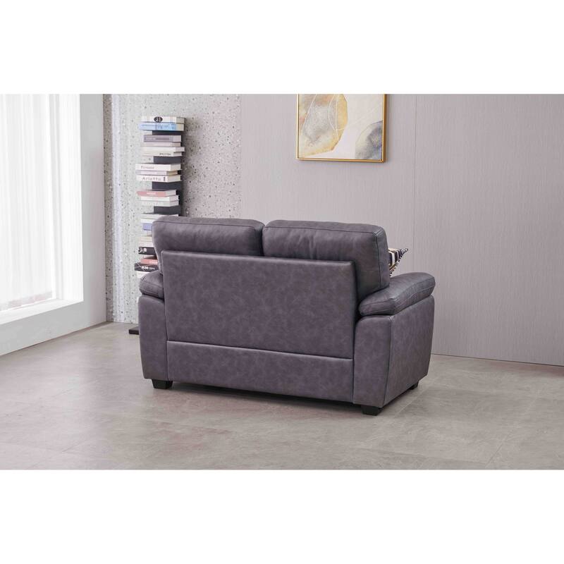 58.7'' Wide Faux Leather Loveseat