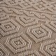 preview thumbnail 4 of 6, LOOM & LUXE Collection 2X8 Mocha/Geometric Area Rug - 96" D x 26" W x 0.28" H
