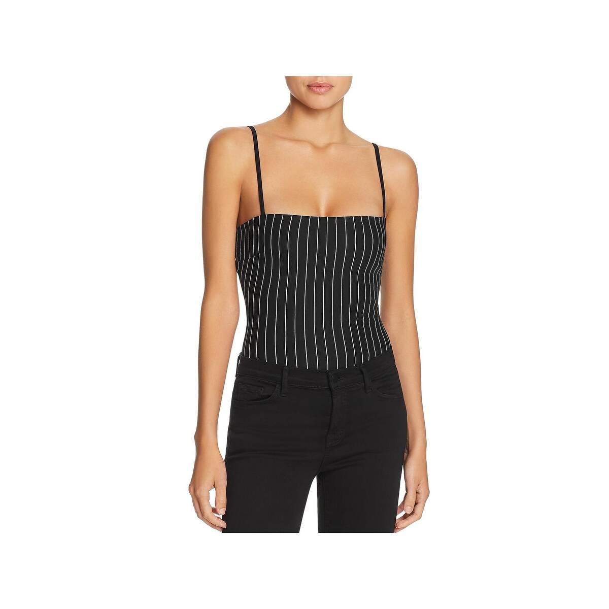 pinstripe bodysuit