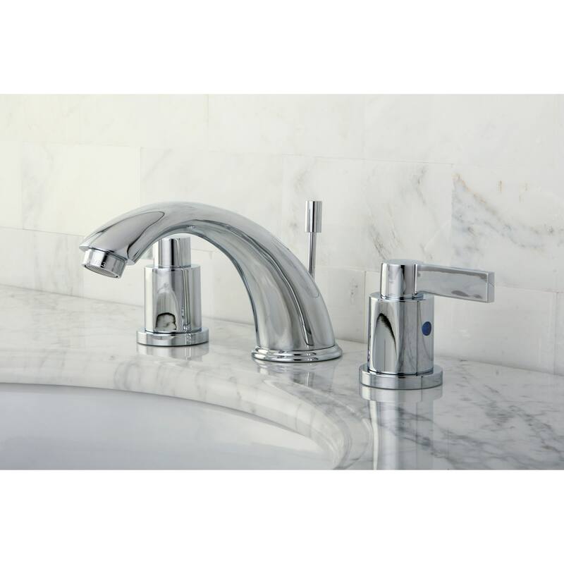 Kingston Brass Nuvo Fusion Widespread Bathroom Faucet - Free Metal Pop