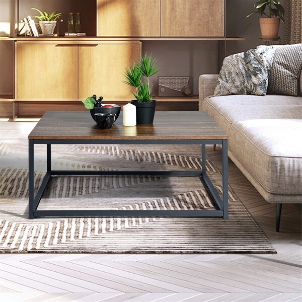 Furniture R Mid Century Modern Square Coffee Table Overstock 31294231