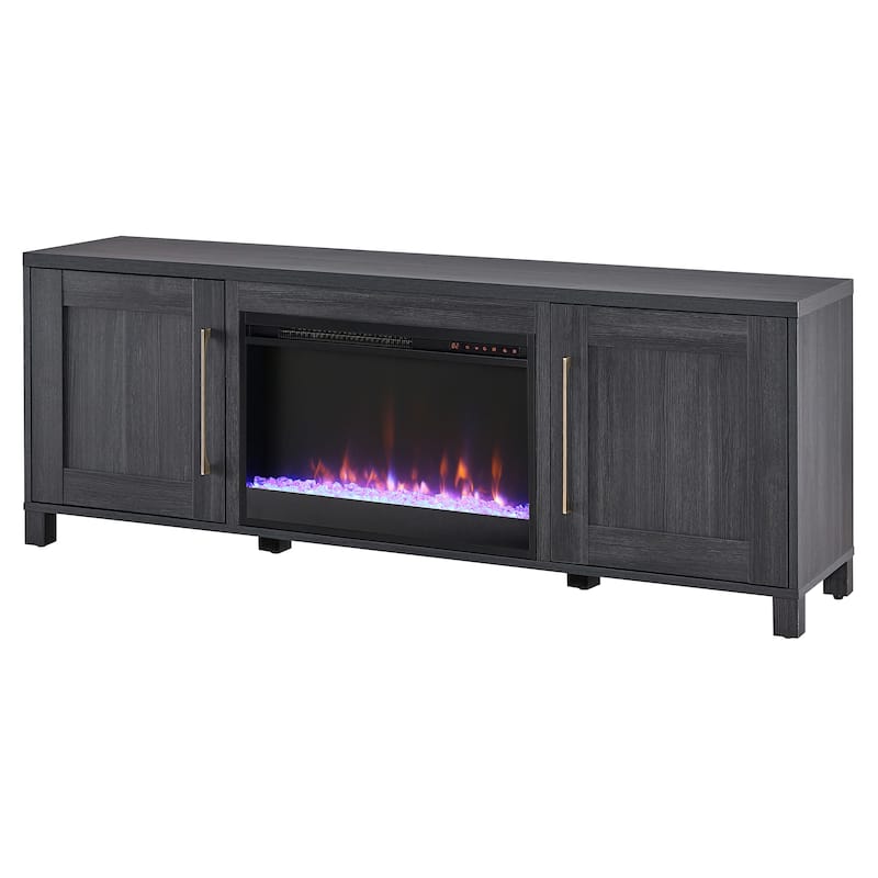 Chabot TV Stand with Crystal Fireplace