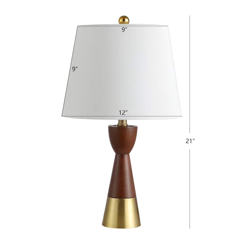 SAFAVIEH Lighting Waltraut 21-inch LED Table Lamp (Set of 2) - 12" W x 12" L x 21" H - 12Wx12Dx21H