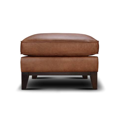 Pimlico Top Grain Leather Ottoman