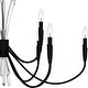 preview thumbnail 5 of 7, Cecily 9-Light Matte Black Chandelier