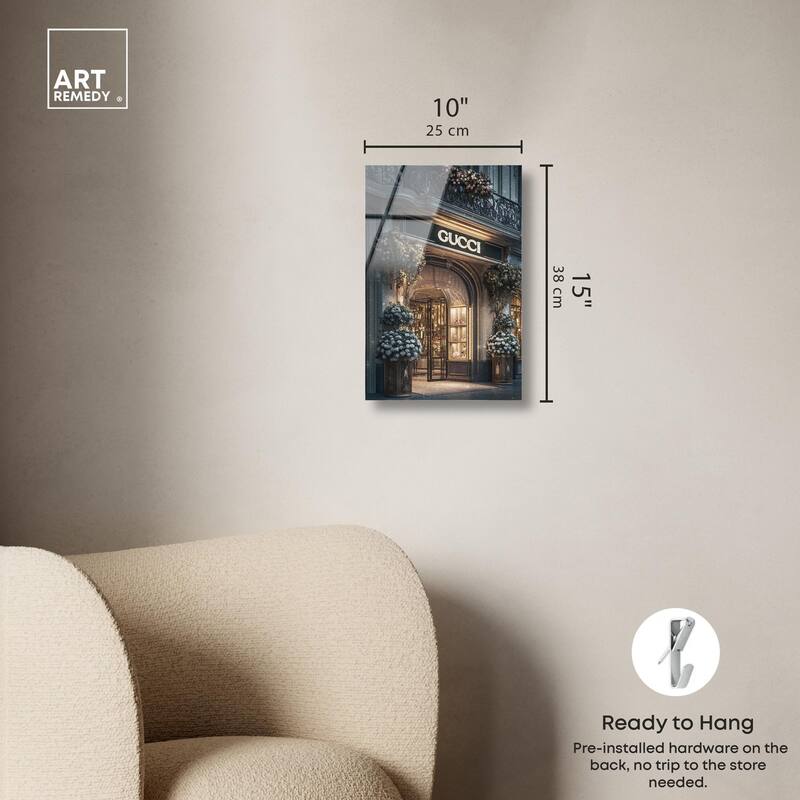 Illuminated Luxury Store Acrylic by Art Remedy, Ready to Hang