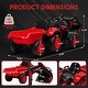 preview thumbnail 7 of 27, 12V 3 in 1 Kids Ride on Excavator & Tractor with Detachable Trailer