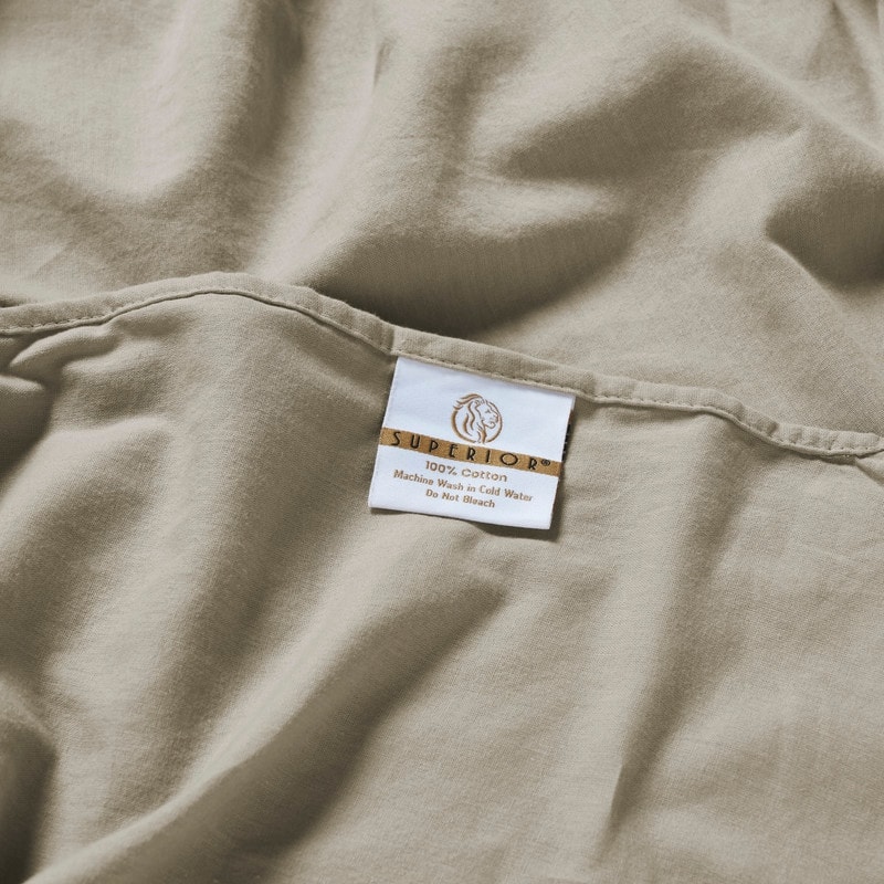 Superior Carmen 100% Cotton Relaxed Wash Bed Sheet Set