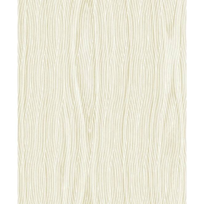 Brewster Grayson Beige Geometric Wallpaper - 21in x 396in x 0.025in