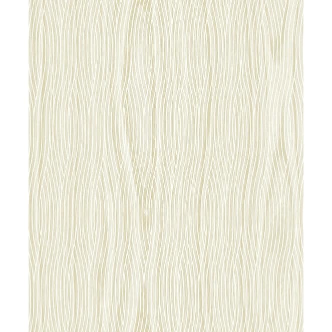 Brewster Grayson Beige Geometric Wallpaper - 21in x 396in x 0.025in