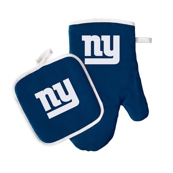 New York Giants Oven Mitt and Pot Holder - One size fits all. Opens flyout.