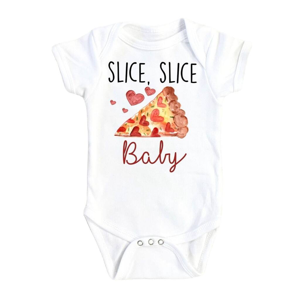 Pizza Slice - Baby Boy Girl Clothes Infant Bodysuit Funny Cute Newborn