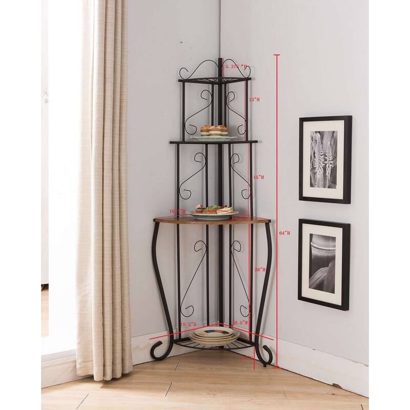 Corner Kitchen Bakers Rack