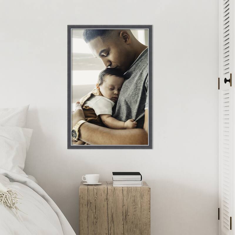 Eva Black Silver Thin Framed Picture Frame, Photo Frame