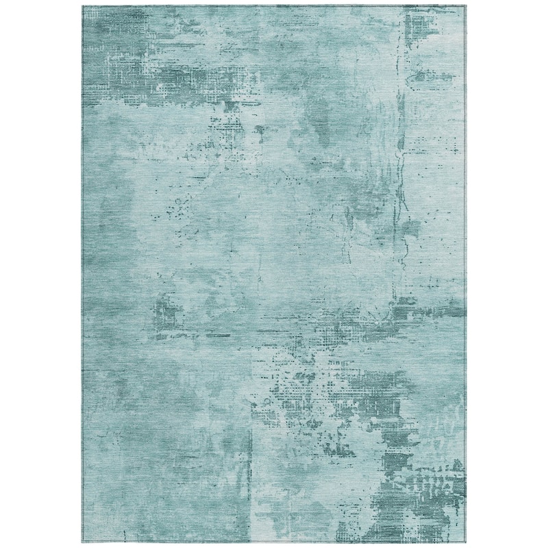 HomeRoots Abstract Transitional Rectangle Outdoor Rug