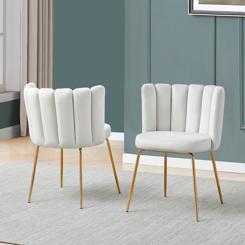 Best Master Furniture Shera Velvet Boucle Upholstered Dining Chair