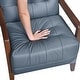 preview thumbnail 56 of 71, Leland Leather Match Accent Chair