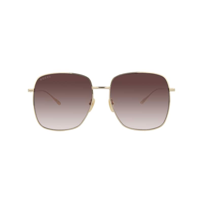 Gucci Square-Frame Metal Sunglasses - NS