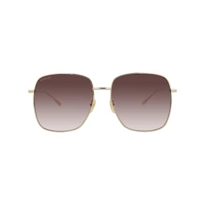 Gucci Square-Frame Metal Sunglasses - NS