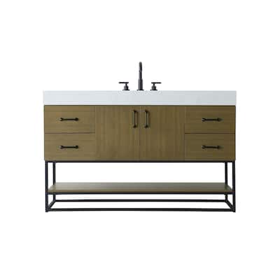 Elegant Lighting VF29254 Caroline 54" Free Standing Single Basin