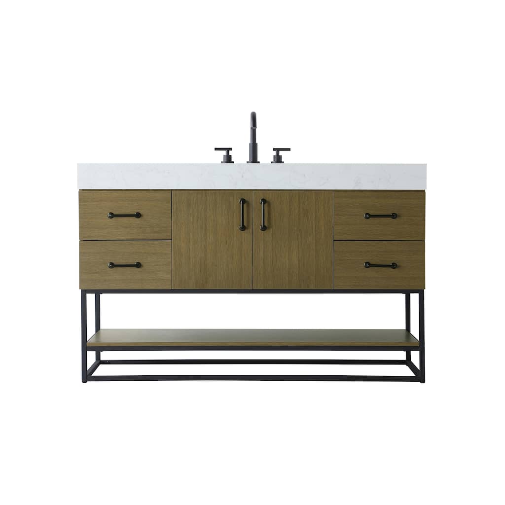Elegant Lighting VF29254 Caroline 54" Free Standing Single Basin