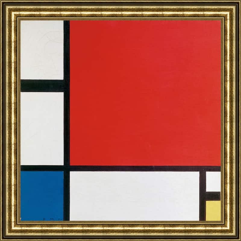 Composition with Red, Blue and Yellow by Piet Mondrian Giclee Print Oil ...
