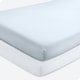 preview thumbnail 52 of 58, Bare Home Solid Ultra-Soft Crib Fitted Sheet Crib - 2 Pack - Sky Blue/White