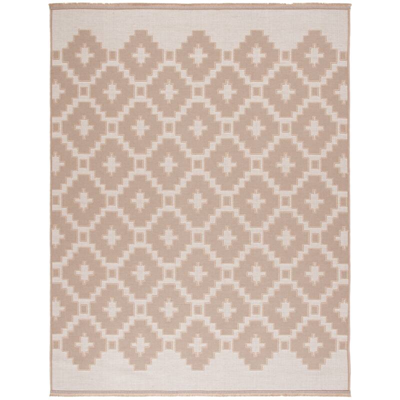 SAFAVIEH Aspect Jensina Rustic Moroccan Jute Rug - 8'6" x 12' - Natural/Ivory