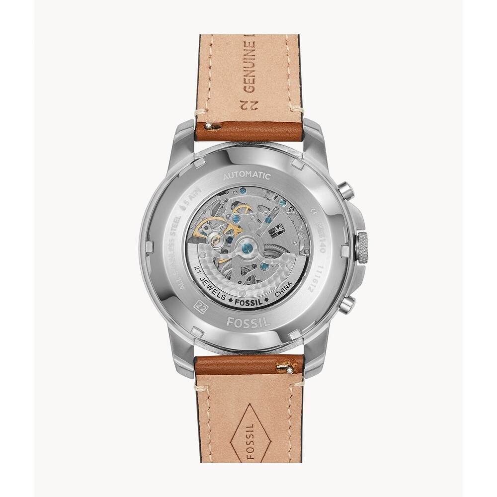grant sport chronograph luggage leather watch