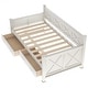 preview thumbnail 12 of 14, Merax X-shaped Decoration Twin Daybed with 2 Large Drawers