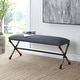 preview thumbnail 1 of 5, Uttermost 23713 Firth 48" Wide Bench - Navy Blue Navy Blue