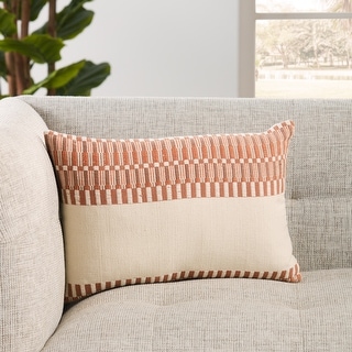 Xyla Terracotta Ivory Tribal Lumbar Pillow On Sale Bed Bath Beyond 34507945