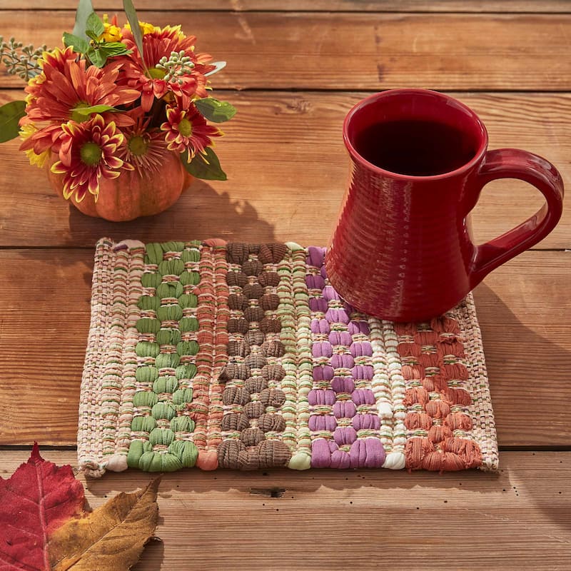 Park Designs Fall Colors Chindi Trivet - 8" x 8"