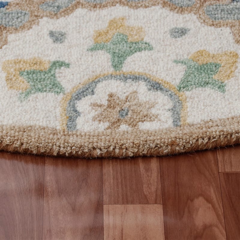 Sevita Suzani Round Area Rug