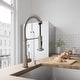 preview thumbnail 18 of 156, VIGO Edison 19" H Single Handle Pull-Down Sprayer Kitchen Faucet