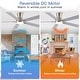 preview thumbnail 70 of 69, YUHAO Kaleido 52 in. Indoor Matte Black 3-Colors Integrated LED 6-Speeds Ceiling Fans with Dual-Finish Blades and Remote Control