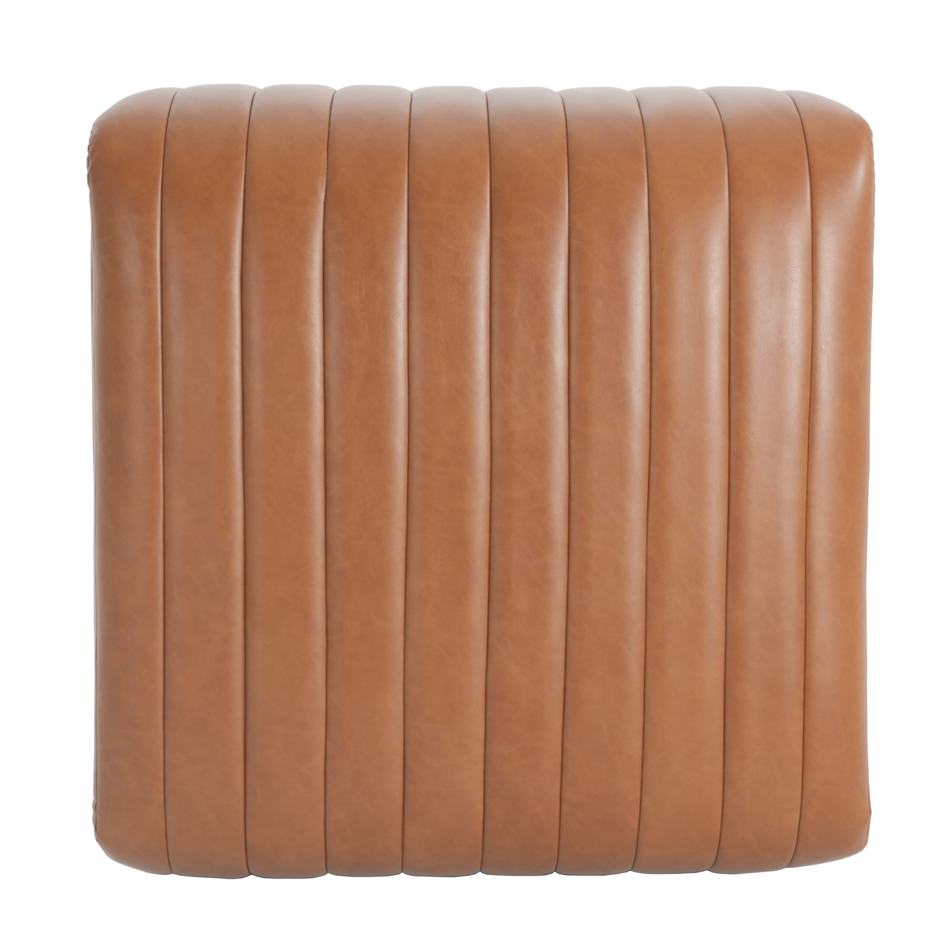 Christopher Knight Home - Zaka Faux Leather Channel Tufted Ottoman
