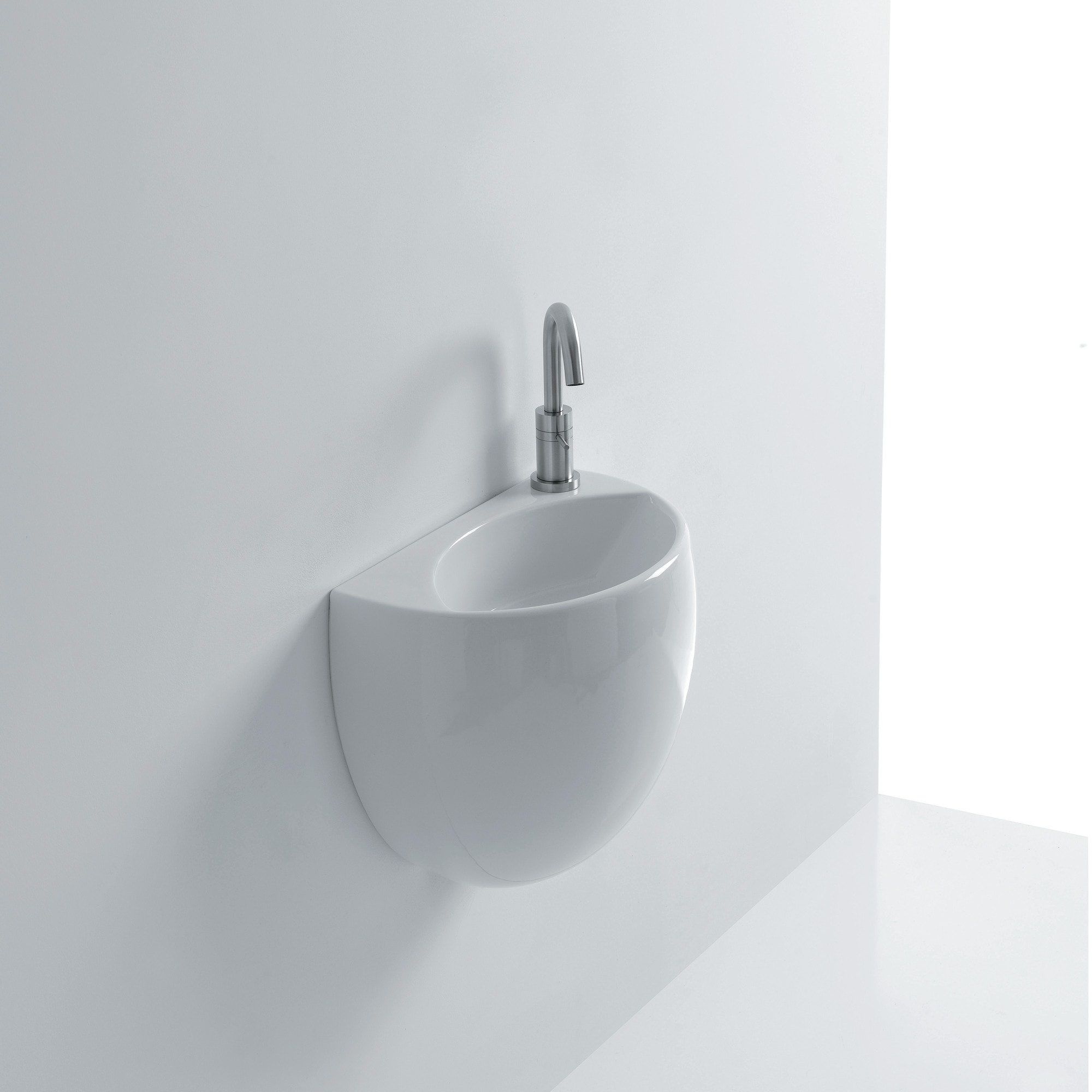WS Bath Collections Kilo 15-4/5" Ceramic Wall Mounted Bathroom Sink