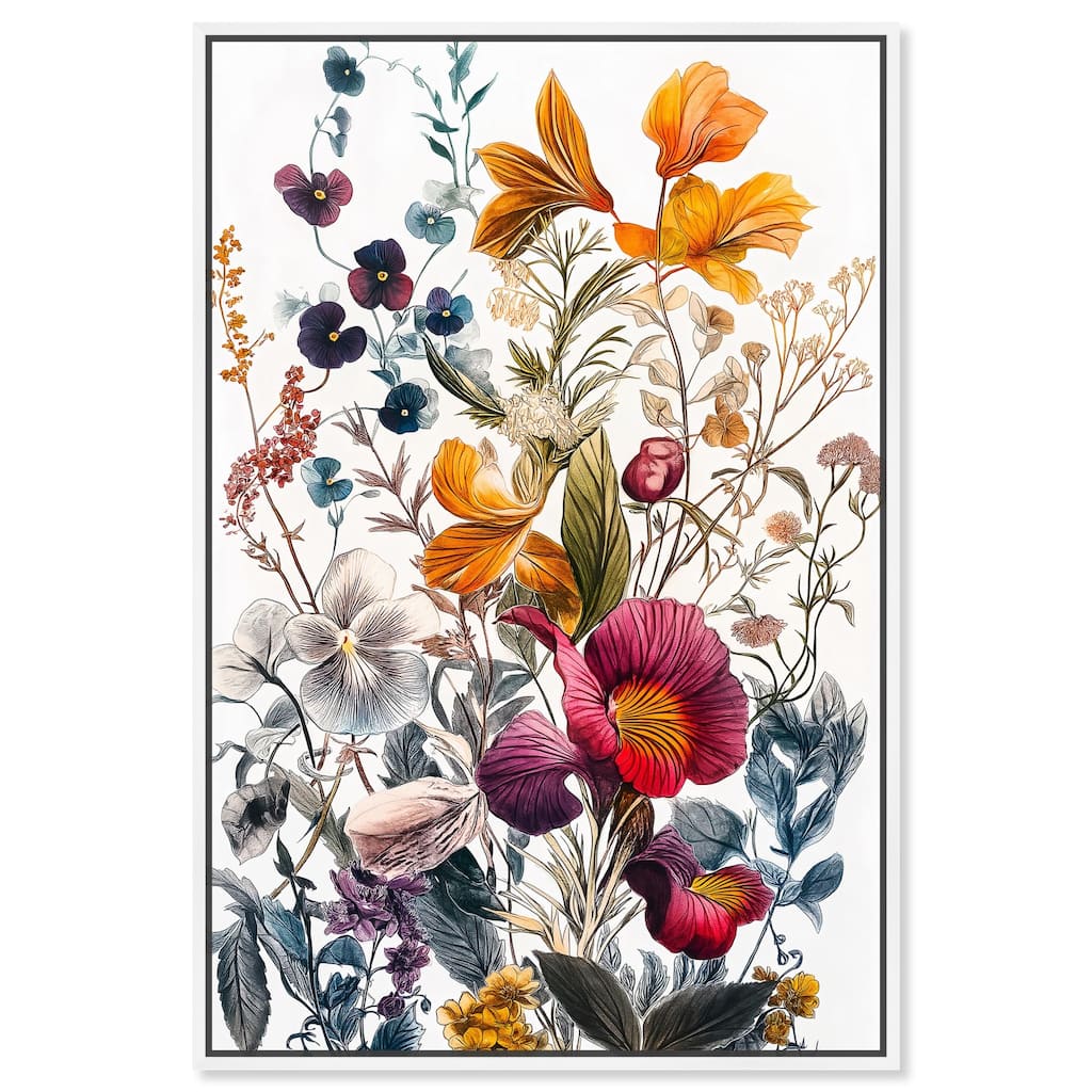 Iris Indigo II Canvas by Art Remedy