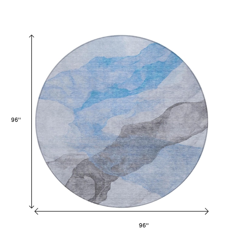 HomeRoots Abstract Transitional Rectangle Outdoor Rug