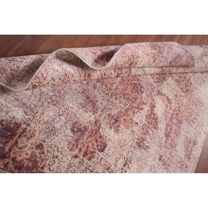 Abstract Modern Area Rug Hand-Knotted Wool Carpet - 4'10"x 7'8"