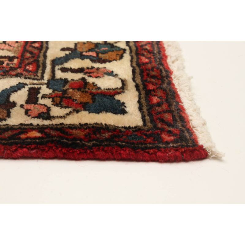 ECARPETGALLERY Hand-knotted Anadol Red Wool Rug - 3'5 x 9'6