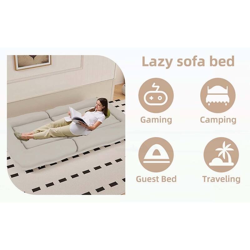 Folding Sofa Chair with 5 Adjustable Positions,Floor Lounge for Gaming,Meditation,and Relaxation