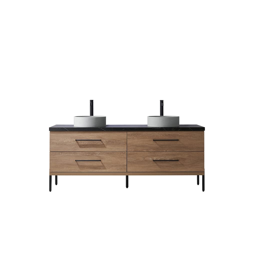 Miseno MV-NM-705172C Trento 72" Free Standing Double Basin Vanity Set