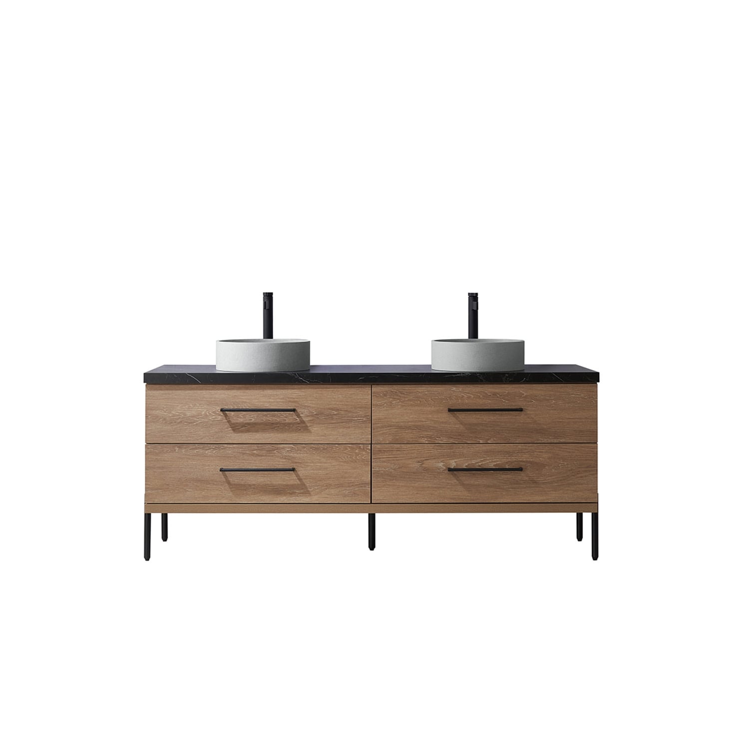 Miseno MV-NM-705172C Trento 72" Free Standing Double Basin Vanity Set
