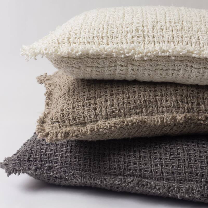 Trawick Linen Sham, Ivory, Euro - Euro Square